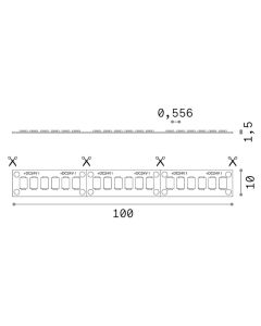 Ταινία LED STRIP LED 180 SMD 40W/M 4000K CRI90 IP20 Ideal Lux 253893