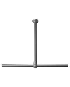 60 Ø 28 mm mat aluminum στήριγμα οροφής για βραχίονα μπάνιου γωνιακό Sealskin  276668605