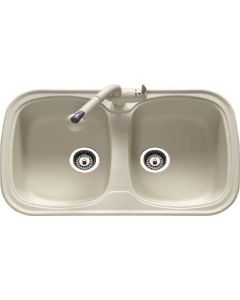 ΝΕΡΟΧΥΤΗΣ ΓΡΑΝΙΤΕΝΙΟΣ SB 82Χ50 ΓΙΑ ΕΡΜΑΡΙΟ 80ΕΚ. CARRON WHITE GR 280-1300