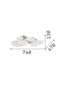 CLOUD PL D74 Ideal Lux 285207