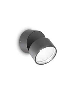 Απλίκα OMEGA AP ROUND Ανθρακί 3000K Ideal Lux 285450