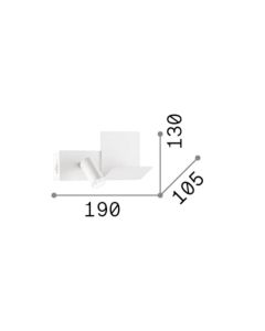 KOMODO-1 AP NERO Ideal Lux 291796