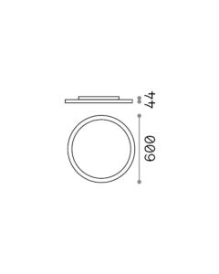 FLY SLIM PL D60 3000K Ideal Lux 292250