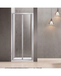 Καμπίνα σπαστή 70xH180cm ευθύγραμμη, αντιστρέψιμη με σταθερό πλαϊνό 90cm Orabella Fusion 30450-30456