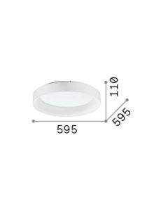 ZIGGY PL D060 NERO Ideal Lux 307213