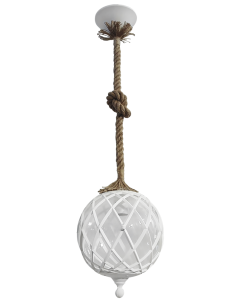Κρεμαστό φωτιστικό LP-530K 1L ROPE UT-WHITE Heronia 31-0520