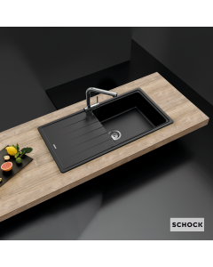 Νεροχύτης Ένθετος M100xΠ50 εκ.Γρανίτης Nero Schock Cristalite Element 31100-1401