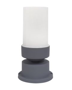 D-06E GREY Δαπέδου/εδάφους H23CM φωτιστικό Ε/27 γκρί Heronia 32-0242