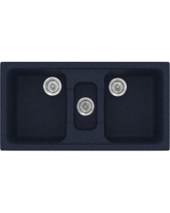 Νεροχύτης Κουζίνας Συνθετικός 97x51εκ. Ένθετος σε ερμάριο 100εκ.Χρώμα Granite Blue Sanitec Classic 325εκ.Χρώμα Granite Blue Sanitec Classic 325-18-Granite-Blue