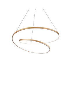 Κρεμαστό Φωτιστικό OZ SP D060 ON-OFF Ορείχαλκος 2700K Ideal Lux 342368