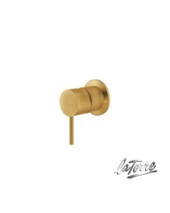 Μίκτης Εντοιχισμού 1 Εξόδου Elle316 La Torre Inox PVD Brushed Gold 35300-211