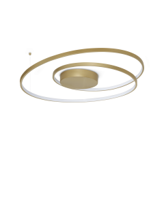 Φωτιστικό Οροφής OZ PL D080 ON-OFF Ορείχαλκος 3000K Ideal Lux 365060