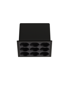 Χωνευτό Φωτιστικό LIKA FI SLIM SQUARE 10W 3000K Μαύρο Ideal Lux 369518