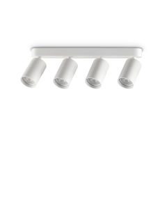 Φωτιστικό Οροφής DYNAMITE PL4 LINEAR ROUND Λευκό Ideal Lux 371337