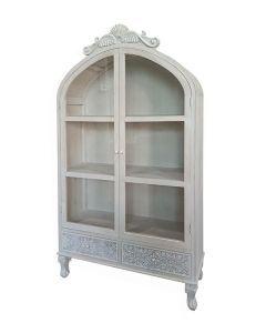 ΒΙΤΡΙΝΑ ΞΥΛΙΝΗ ΑΝΟΙΧΤΟ ΓΚΡΙ 93.5x32x160cm Eurolamp 810-00173