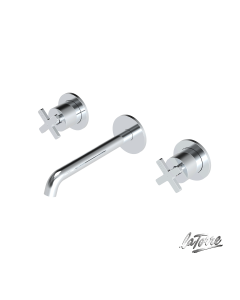 Μπαταρία Νιπτήρα Τοίχου 3 οπών Εlle Cross La Torre Chrome 38118-100