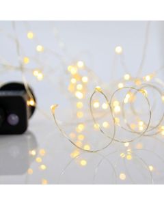 ΣΕΙΡΑ, 100 ΜΙΝΙ LED, ΜΕΤΑΣΧΗΜΑΤΙΣΤΗ, 8 ΠΡΟΓΡΑΜΜΑΤΑ & ΜΝΗΜΗ, ΑΣΗΜΙ ΧΑΛΚΙΝΟ ΚΑΛΩΔΙΟ, ΘΕΡΜΟ ΛΕΥΚΟ LED ΑΝΑ 10cm, ΠΡΟΕΚΤΑΣΗ ΠΑΡΟΧΗΣ 5m, IP44 Eurolamp 600-07081