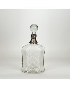 ΚΑΡΑΦΑ ΓΥΑΛΙΝΗ - ΜΕΤΑΛΛΙΚΗ ΑΣΗΜΙ 13.5x8x29cm Eurolamp 752-10518