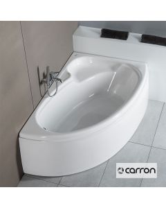 Μπανιέρα Ακρυλική Caronite DOVE 1550x950 Left, Carron Bath White 305C-1