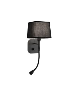 Φωτιστικό Τοίχου Μαύρο Hendrix Viokef 4174601