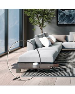 Φωτιστικό Δαπέδου Mαύρο Circle Viokef 4303000