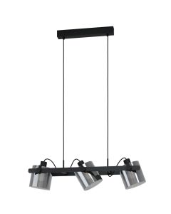 Φωτιστικό Κρεμαστό Τρίφωτο 3xE27 L780xH1100mm Μέταλλο-Ξύλο-Γυαλί Eglo Hornwood 2 43606