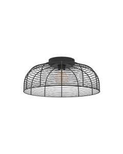 Eglo Πλαφονιέρα Οροφής με Ντουί E27 σε Μαύρο χρώμα 45cm 43964