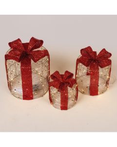 ΦΩΤΙΖΟΜΕΝΑ ΔΩΡΑ 15-20-25cm, 20/30/40 LED, ΜΠΑΤΑΡΙΑΣ 2xAA/3xAA, TIMER, ΧΡΥΣΟ ME KOKKINO ΦΙΟΓΚΟ, ΘΕΡΜΟ ΛΕΥΚΟ MINI LED, IP20 Eurolamp 600-47772