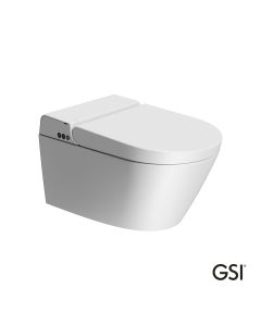 Λεκάνη Κρεμαστή PURA/59  Swirlflush με σύστημα ηλεκτρονικού μπιντέ, White Matt GSI Ιταλίας 7418K-301