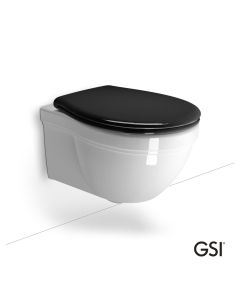 Λεκάνη Κρεμαστή CLASSIC/55 με κάλυμμα Soft Close MS87C Black, GSI White  871200NC-300
