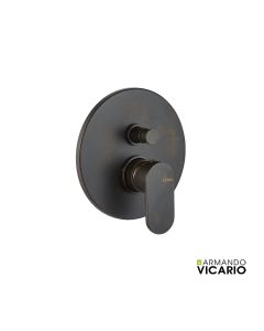Μίκτης Εντοιχισμού 2 Εξόδων Slim Vicario Rusty Black 500050D-424