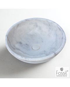 Νιπτήρας Μαρμάρινος Molo Φ45 h.14 Fossil Carrara Nuovo DR45-300