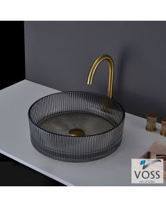 Νιπτήρας Γυάλινος RING-S Φ40 Voss GLass Grey  VL1040-400