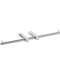 Χαρτοθήκη Διπλή Χρώμιο Bronze Art Inox 316 52Z1-10