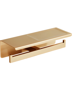 Χαρτοθήκη Διπλή Χρυσό Ματ Bronze Art Genesis 54V1-G1