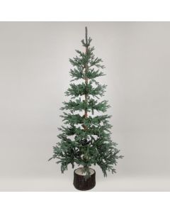 ΔΕΝΤΡΟ ΔΑΝΙΑ, PE KAI PVC, ΜΕ ΞΥΛΙΝΟ ΚΟΡΜΟ ΣΤΗ ΒΑΣΗ, 240cm Eurolamp 600-30644