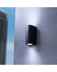 FUMAGALLI MARTA 90 2L ΑΠΛΙΚΑ ΤΟΙΧΟΥ UP & DOWN ΜΑΥΡΗ GU10 2X3,5W 170X92mm Eurolamp 145-26270