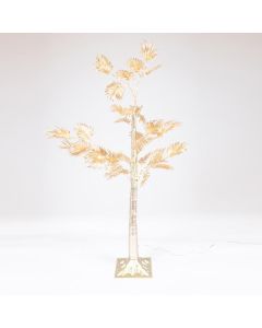 ΧΡΥΣΟΣ ΦΟΙΝΙΚΑΣ 1,2m, 4,5V ΜΕΤΑΣΧΗΜΑΤΙΣΤΗ, 80 ΘΕΡΜΑ ΛΕΥΚΑ MINI LED, ΠΡΟΕΚΤΑΣΗ ΠΑΡΟΧΗΣ 3m, IP44 Eurolamp 600-30584