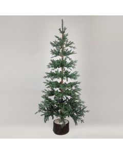 ΔΕΝΤΡΟ ΔΑΝΙΑ, PE KAI PVC, ΜΕ ΞΥΛΙΝΟ ΚΟΡΜΟ ΣΤΗ ΒΑΣΗ, 210cm Eurolamp 600-30643