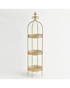 ΚΛΟΥΒΙ, ΜΕ ΤΡΙΑ ΕΠΙΠΕΔΑ, ΜΕΤΑΛΛΙΚΟ, ΧΡΥΣΟ, 23x21,5x91cm Eurolamp 600-44163