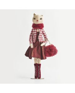 ΒΕΛΟΥΔΙΝΗ ΚΥΡΙΑ ΓΑΤΑ, ΚΟΚΚΙΝΗ & ΑΣΠΡΗ, 11x35cm Eurolamp 600-44479