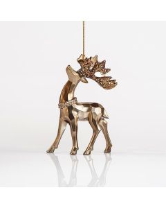 ΤΑΡΑΝΔΟΣ ΑΚΡΥΛΙΚΟΣ, ΜΑΤ ΚΑΦΕ, ΜΕ GLITTER, 7x11,6cm Eurolamp 600-44651