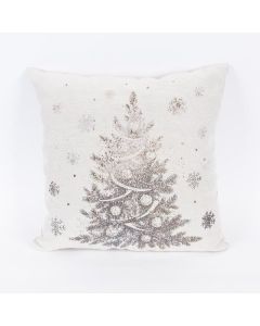 ΜΑΞΙΛΑΡΙ ΜΠΕΖ, ΜΕ ΜΕΤΑΛΛΙΚΟ ΤΥΠΩΜΑ ΔΕΝΤΡΑΚΙ, 45x45cm Eurolamp 600-46027