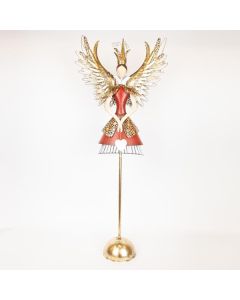 ΜΕΤΑΛΛΙΚΗ ΠΡΙΓΚΙΠΙΣΣΑ ΜΕ ΛΕΥΚΗ ΚΑΡΔΙΑ, 104.14cm Eurolamp 600-46484