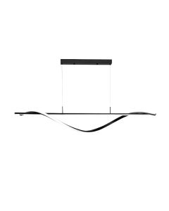 InLight Κρεμαστό φωτιστικό LED 40W 3CCT by switch on base σε μαύρο χρώμα D:120cm 6084-BL