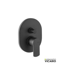 Μίκτης Εντοιχισμού 2 Εξόδων Glam Vicario Black Matt 610050D-400