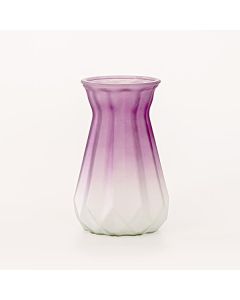 ΓΥΑΛΙΝΟ ΒΑΖΟ, ΜΑΤ ΜΩΒ, 9,5x11,5x18cm Eurolamp 600-45433