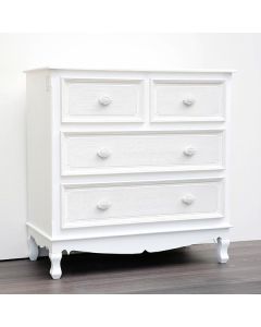 ΣΥΡΤΑΡΙΕΡΑ ΞΥΛΙΝΗ ΛΕΥΚΗ 80x40x82cm Eurolamp 750-25013