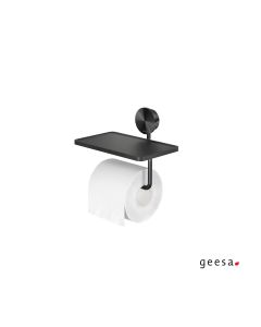 ΧΑΡΤΟΘΗΚΗ ΜΕ ΕΤΑΖΕΡΑ 18,5x12,9 εκ. OPAL GEESA INOX PVD BLACK BRUSHED 7224-411