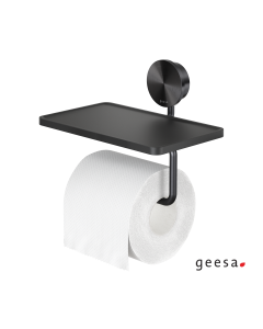 Xαρτοθήκη με Εταζέρα 18,5x12,9 εκ. OPAL Geesa Inox PVD Black Brushed 7224-411